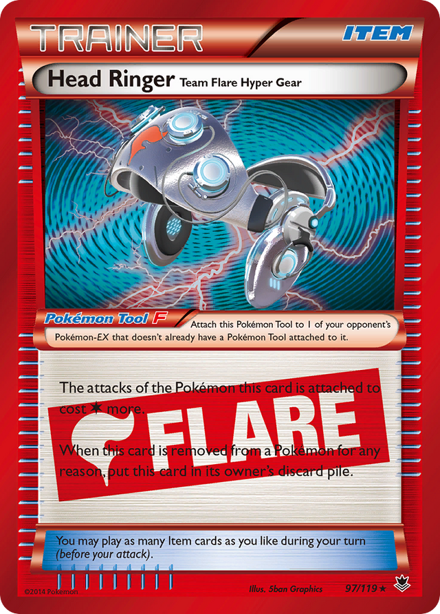 Head Ringer Team Flare Hyper Gear (97/119) [XY: Phantom Forces] - PCA Designer Toys