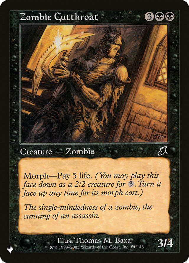 Zombie Cutthroat [The List] - PCA Designer Toys