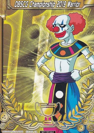 DBSCG Championship 2019 Warrior (Merit Card) - Universe 11 "Belmod" (11) [Tournament Promotion Cards] - PCA Designer Toys