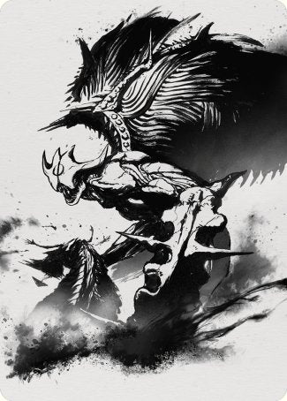 Phyrexian Vindicator 2 Art Card [Phyrexia: All Will Be One Art Series] - PCA Designer Toys