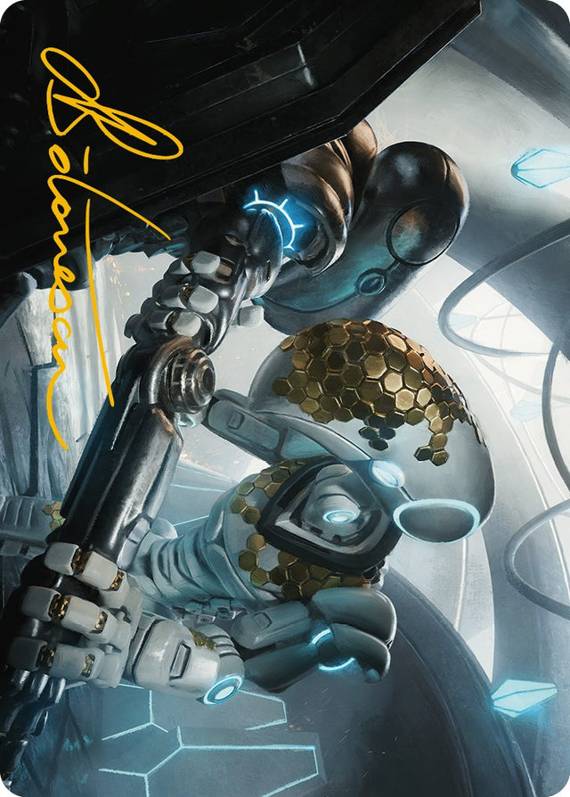Myr Kinsmith Art Card (Gold-Stamped Signature) [Phyrexia: All Will Be One Art Series] - PCA Designer Toys