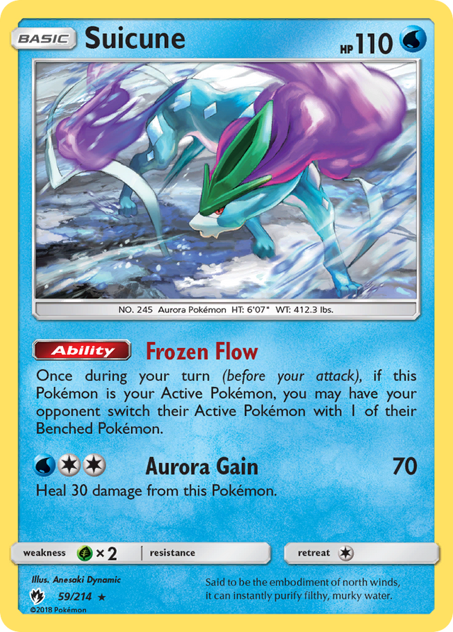 Suicune (59/214) [Sun & Moon: Lost Thunder] - PCA Designer Toys
