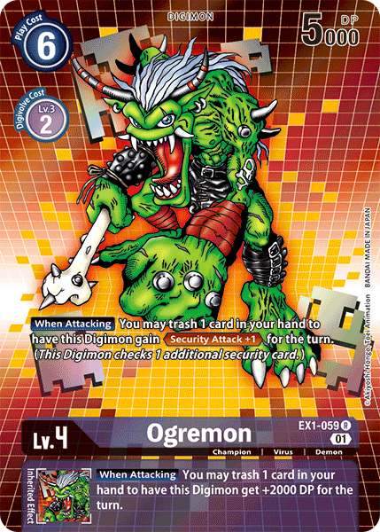 Ogremon [EX1-059] (Alternate Art) [Classic Collection] - PCA Designer Toys