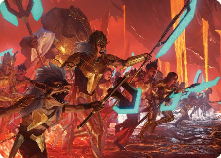 Roar of Resistance Art Card [Phyrexia: All Will Be One Art Series] - PCA Designer Toys