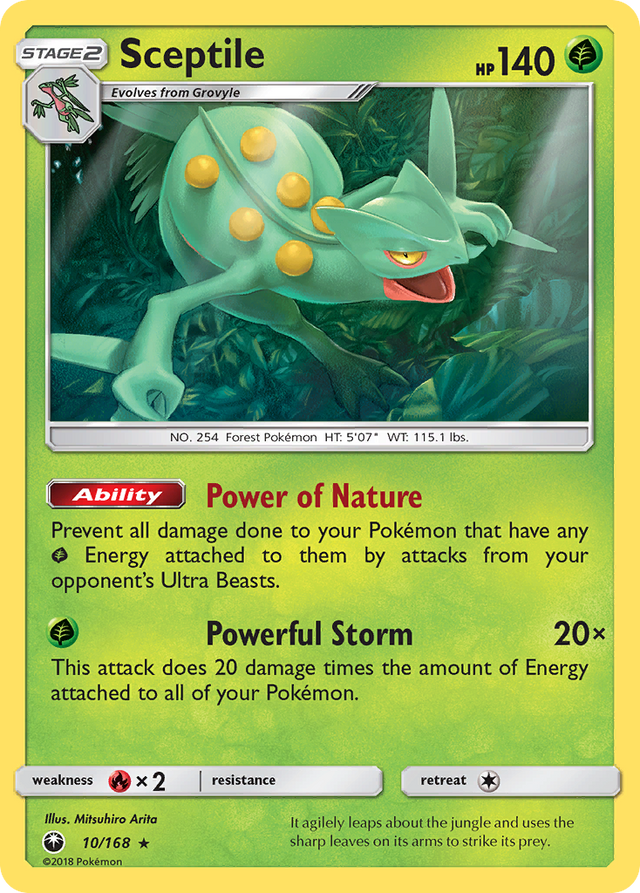 Sceptile (10/168) [Sun & Moon: Celestial Storm] - PCA Designer Toys
