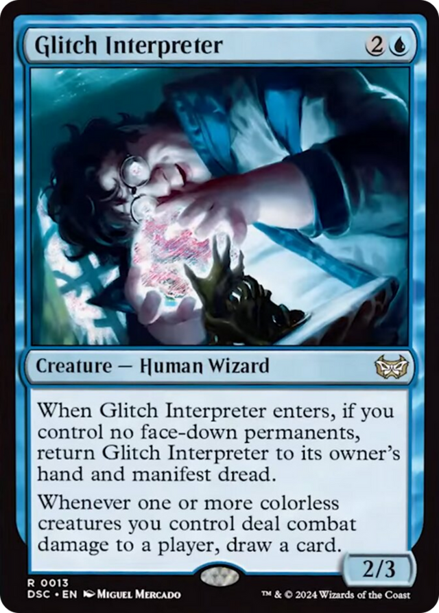 Glitch Interpreter [Duskmourn: House of Horror Commander] - PCA Designer Toys