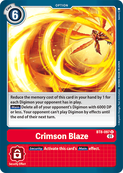 Crimson Blaze [BT8-097] [New Awakening] - PCA Designer Toys
