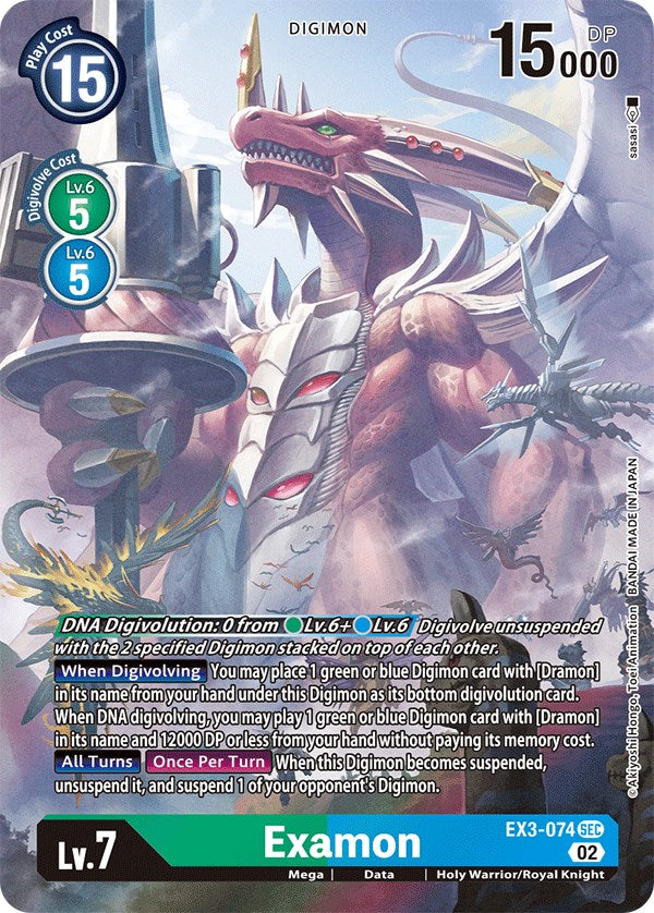 Examon [EX3-074] (Alternate Art) [Draconic Roar] - PCA Designer Toys