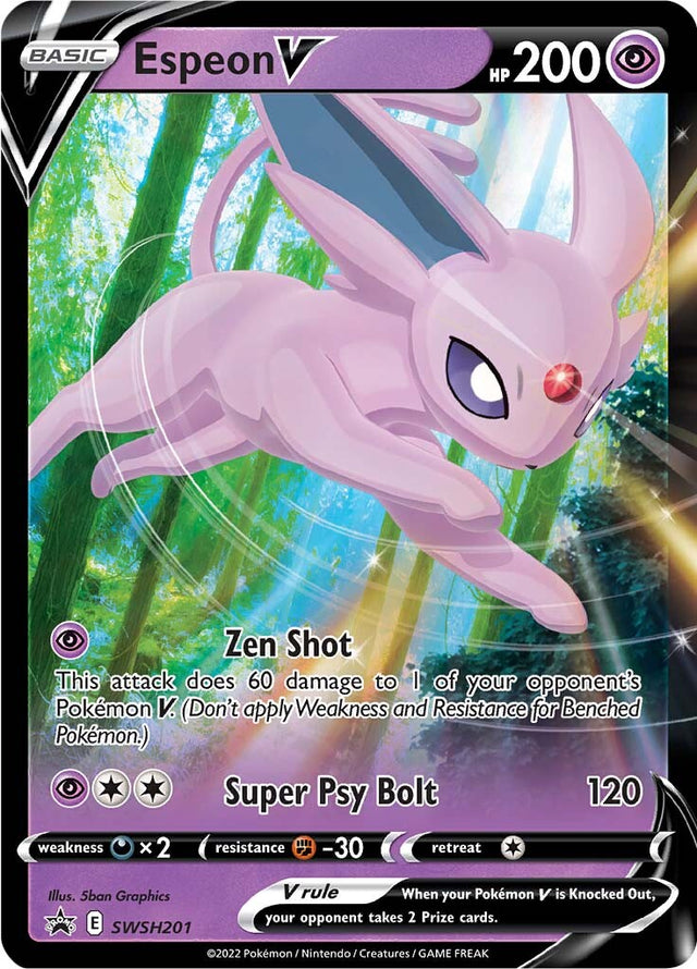 Espeon V (SWSH201) [Sword & Shield: Black Star Promos] - PCA Designer Toys