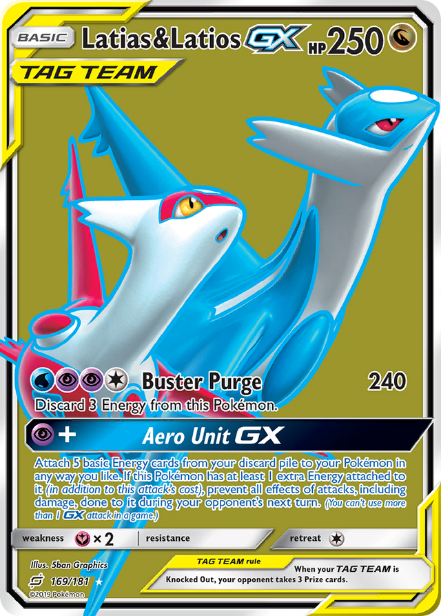 Latias & Latios GX (169/181) [Sun & Moon: Team Up] - PCA Designer Toys