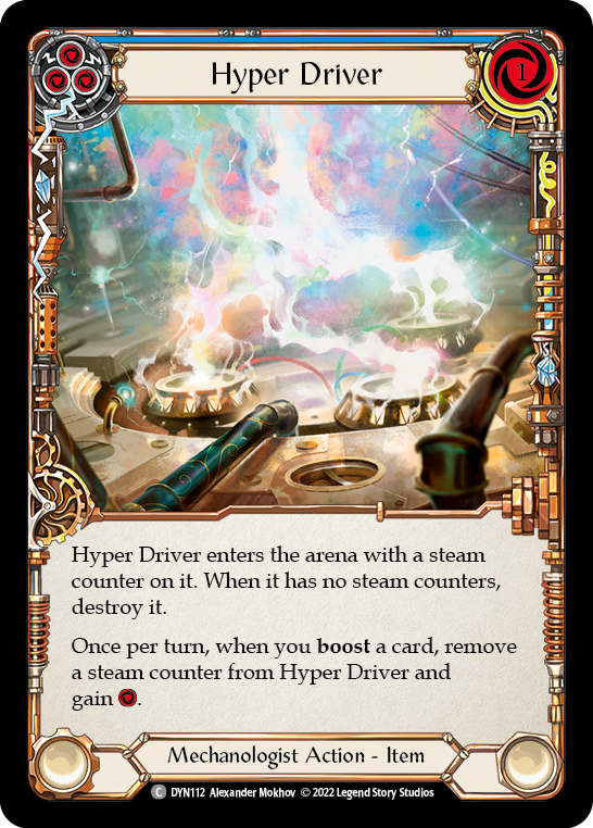 Hyper Driver (Blue) [DYN112] (Dynasty)  Cold Foil - PCA Designer Toys