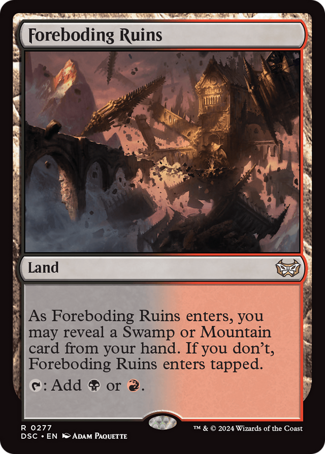 Foreboding Ruins [Duskmourn: House of Horror Commander] - PCA Designer Toys