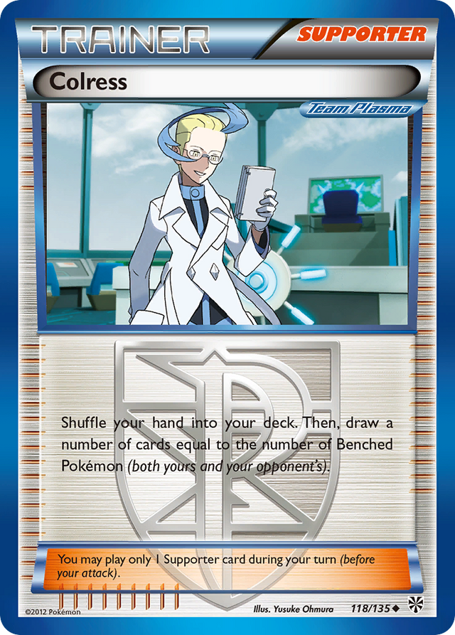 Colress (118/135) [Black & White: Plasma Storm] - PCA Designer Toys