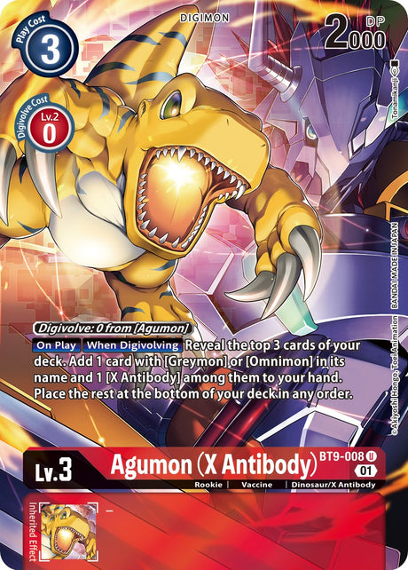 Agumon (X Antibody) [BT9-008] (Alternate Art) [X Record] - PCA Designer Toys