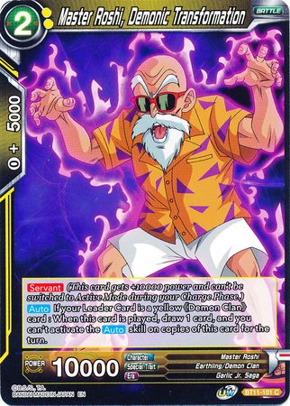 Master Roshi, Demonic Transformation (BT11-101) [Vermilion Bloodline] - PCA Designer Toys