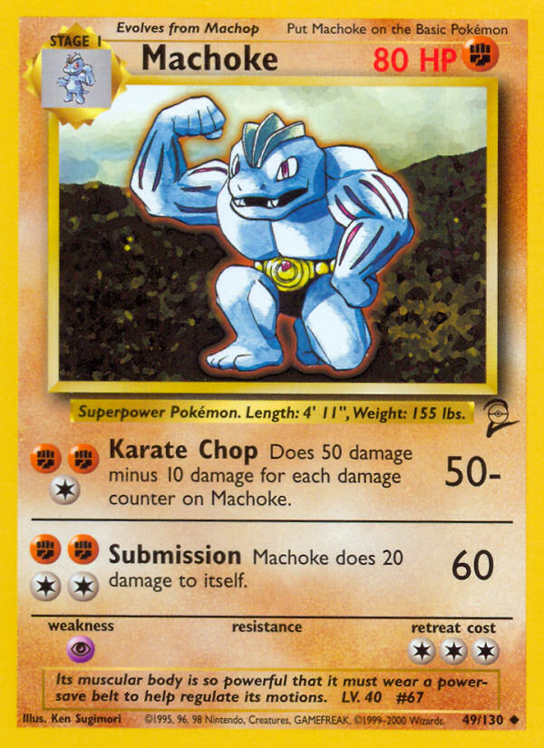 Machoke (49/130) [Base Set 2] - PCA Designer Toys
