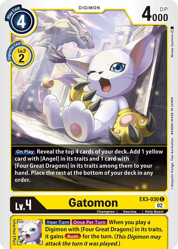 Gatomon [EX3-030] [Draconic Roar] - PCA Designer Toys