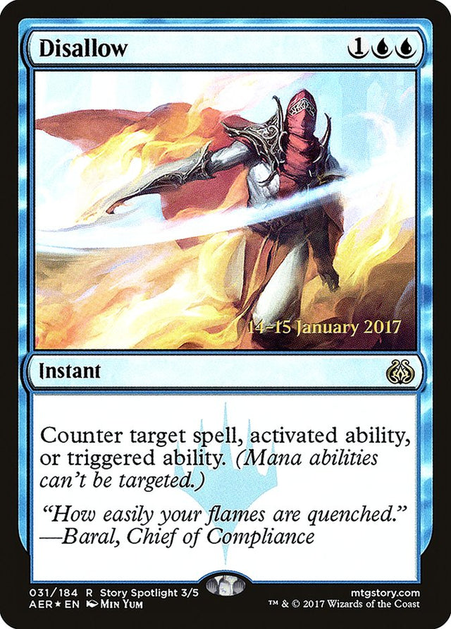 Disallow [Aether Revolt Prerelease Promos] - PCA Designer Toys