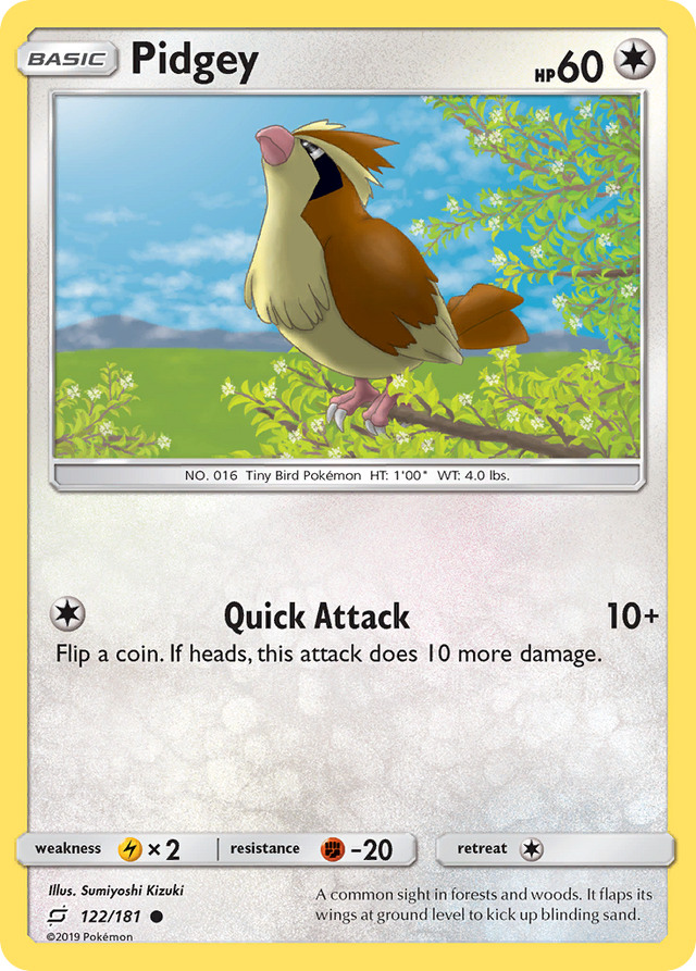 Pidgey (122/181) [Sun & Moon: Team Up] - PCA Designer Toys