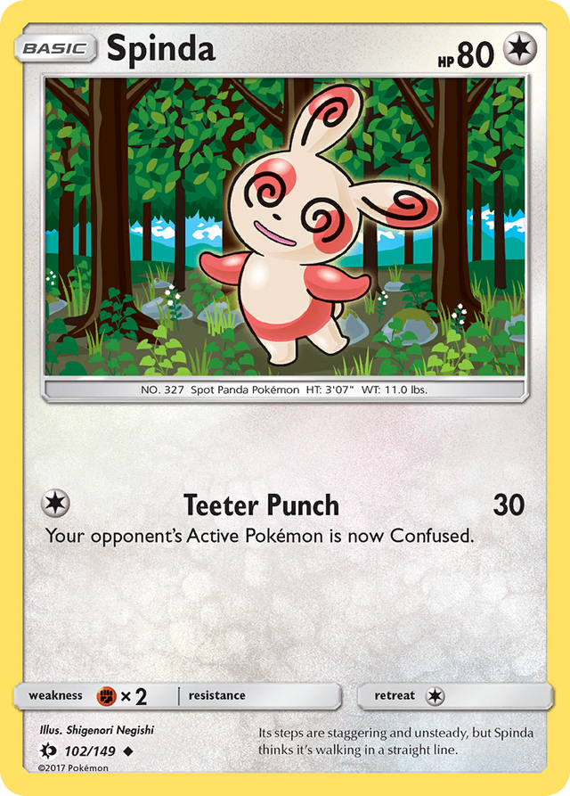 Spinda (102/149) [Sun & Moon: Base Set] - PCA Designer Toys