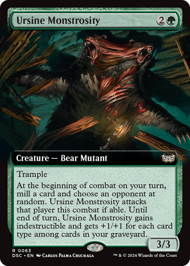 Ursine Monstrosity (Extended Art) [Duskmourn: House of Horror Commander] - PCA Designer Toys