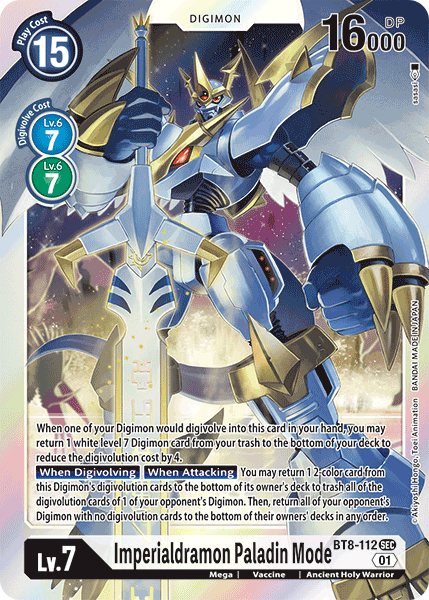 Imperialdramon: Paladin Mode [BT8-112] [New Awakening] - PCA Designer Toys