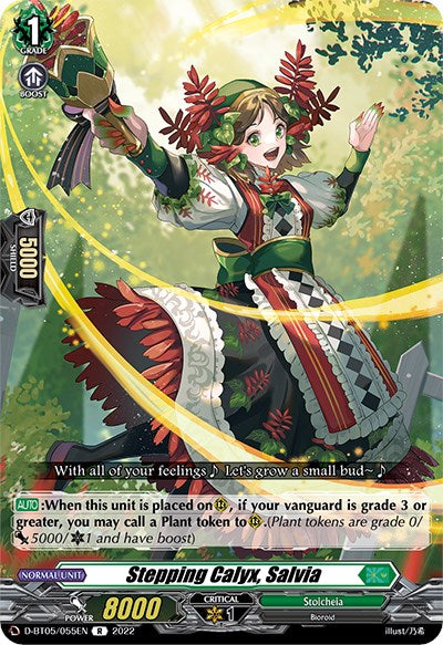 Stepping Calyx, Salvia (D-BT05/055EN) [Triumphant Return of the Brave Heroes] - PCA Designer Toys