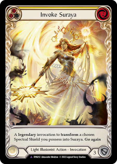 Invoke Suraya // Suraya, Archangel of Knowledge (Marvel) [DYN212] (Dynasty)  Cold Foil - PCA Designer Toys