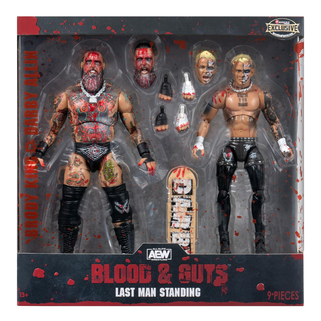 Darby Allin vs Brody King Blood & Guts 2 pack - AEW Ringside Exclusive action figure