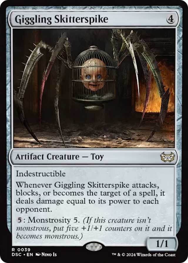 Giggling Skitterspike [Duskmourn: House of Horror Commander] - PCA Designer Toys