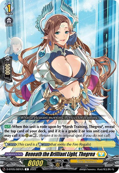 Beneath the Brilliant Light, Thegrea (D-BT05/081EN) [Triumphant Return of the Brave Heroes]