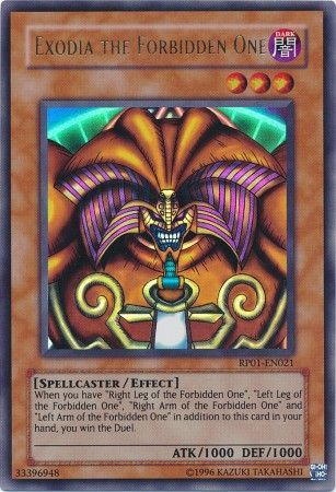 Exodia the Forbidden One [RP01-EN021] Ultra Rare - PCA Designer Toys