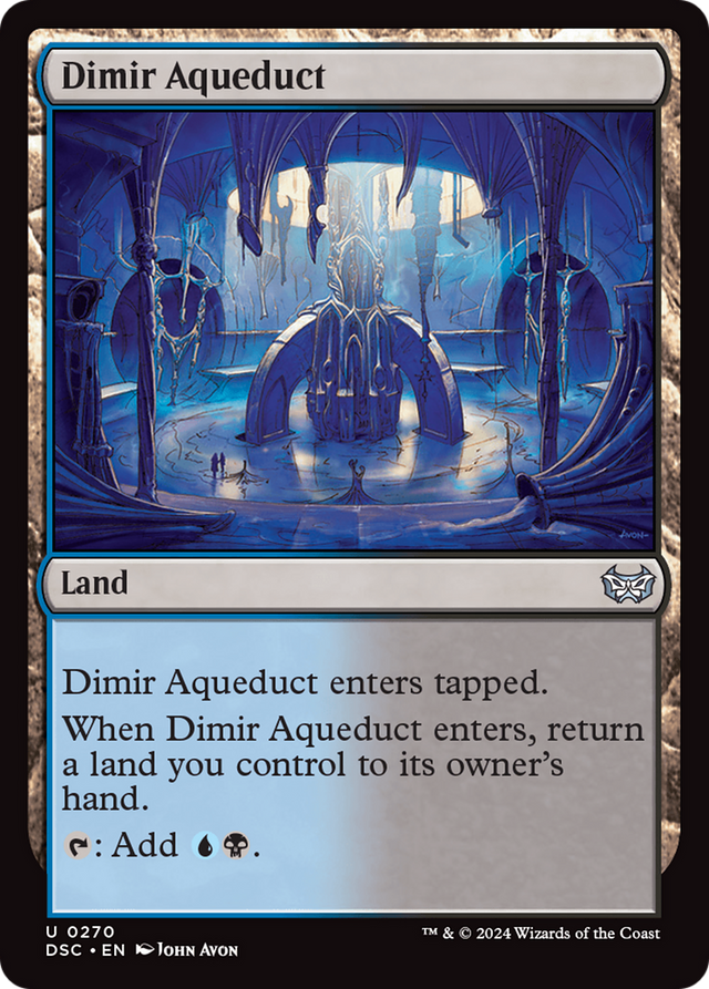 Dimir Aqueduct [Duskmourn: House of Horror Commander] - PCA Designer Toys