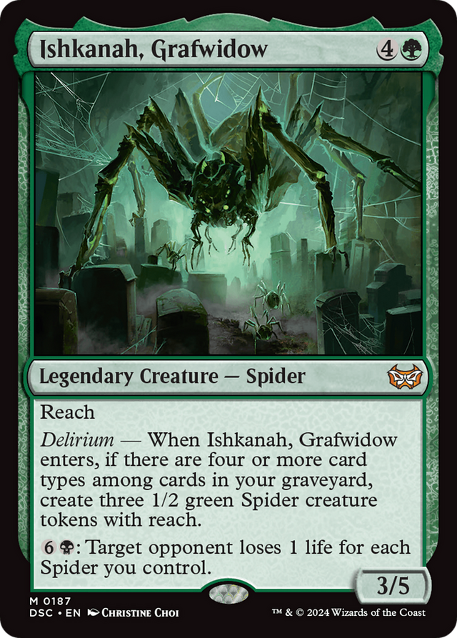Ishkanah, Grafwidow [Duskmourn: House of Horror Commander] - PCA Designer Toys