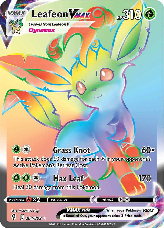 Leafeon VMAX (204/203) [Sword & Shield: Evolving Skies] - PCA Designer Toys