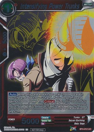 Intensifying Power Trunks (Event Pack 3 - 2019) (BT4-012_PR) [Promotion Cards] - PCA Designer Toys