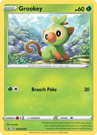 Grookey (SWSH001) [Sword & Shield: Black Star Promos] - PCA Designer Toys