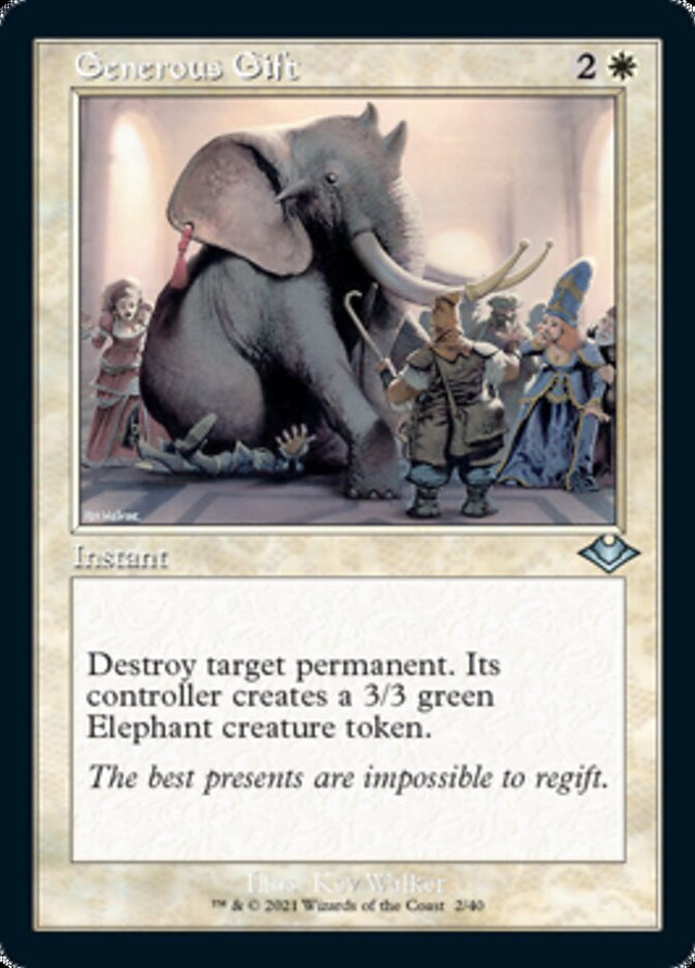 Generous Gift (Retro Foil Etched) [Modern Horizons] - PCA Designer Toys