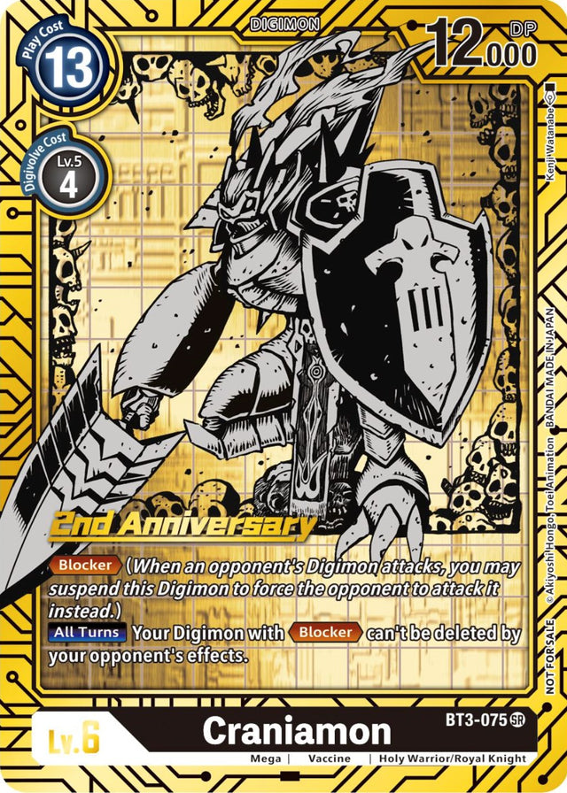 Craniamon [BT3-075] (2nd Anniversary Card Set) [Release Special Booster Promos] - PCA Designer Toys