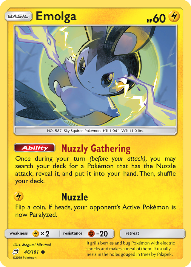 Emolga (46/181) [Sun & Moon: Team Up] - PCA Designer Toys