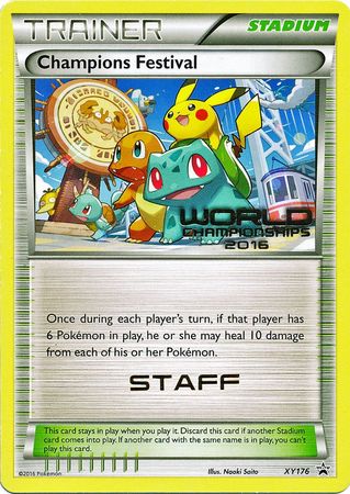 Champions Festival 2016 Staff (XY176) [XY: Black Star Promos] - PCA Designer Toys