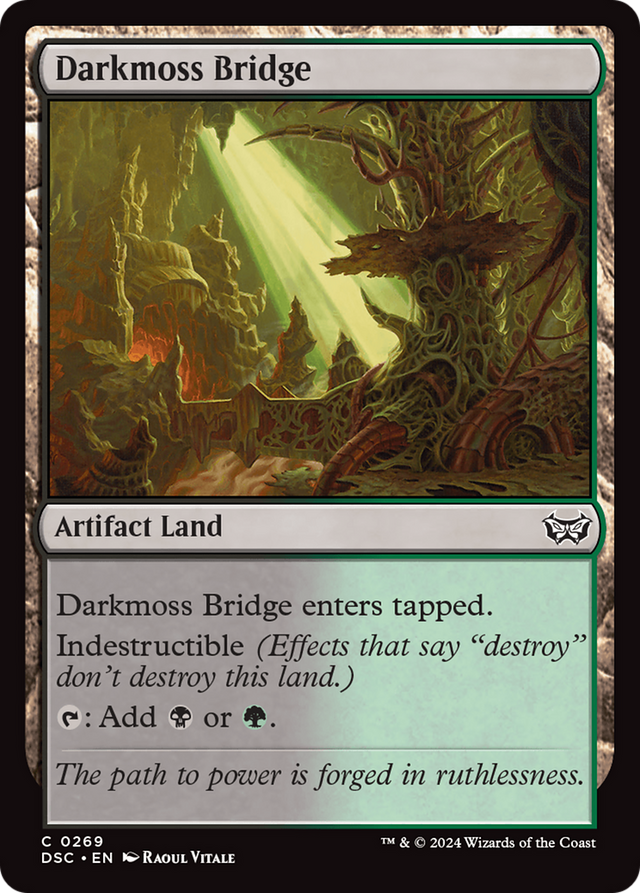 Darkmoss Bridge [Duskmourn: House of Horror Commander] - PCA Designer Toys