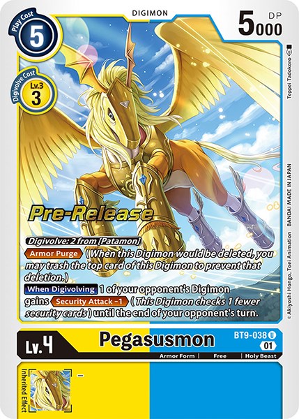 Pegasusmon [BT9-038] [X Record Pre-Release Promos] - PCA Designer Toys