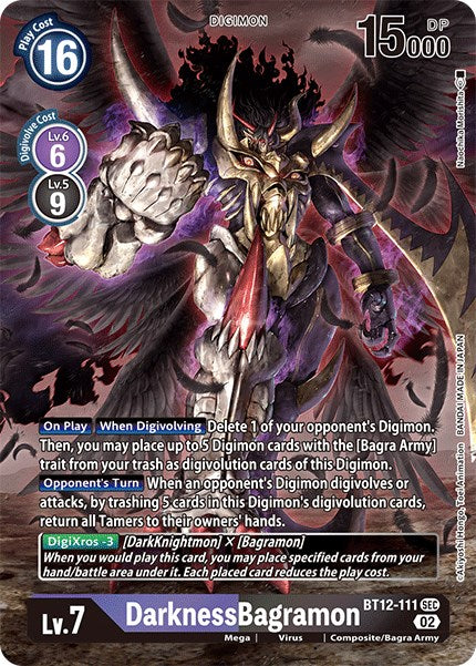 DarknessBagramon [BT12-111] (Alternate Art) [Across Time] - PCA Designer Toys