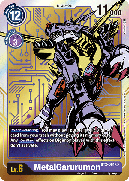 MetalGarurumon [BT2-081] (Alternate Art) [Release Special Booster Ver.1.0] - PCA Designer Toys