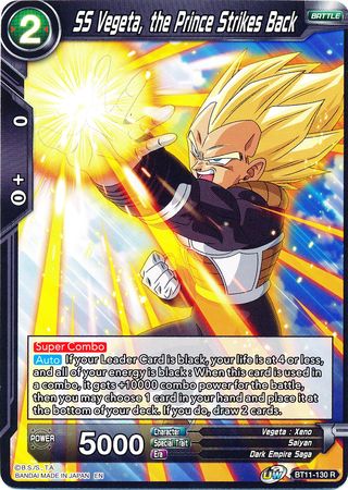 SS Vegeta, the Prince Strikes Back (BT11-130) [Vermilion Bloodline] - PCA Designer Toys