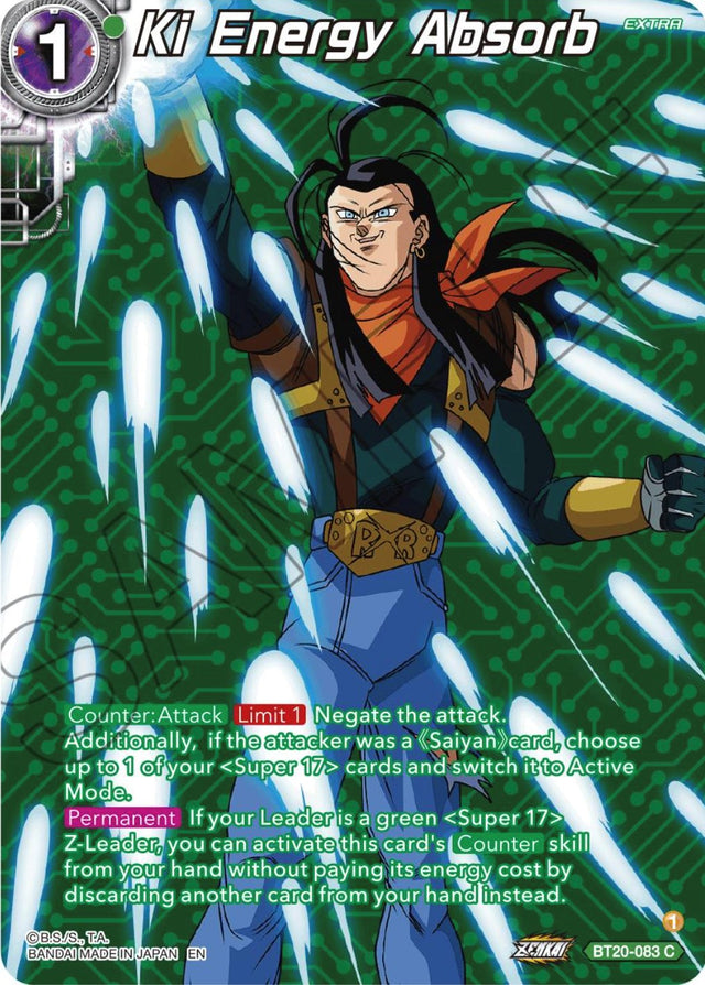 Ki Energy Absorb (Silver Foil) (BT20-083) [Power Absorbed] - PCA Designer Toys
