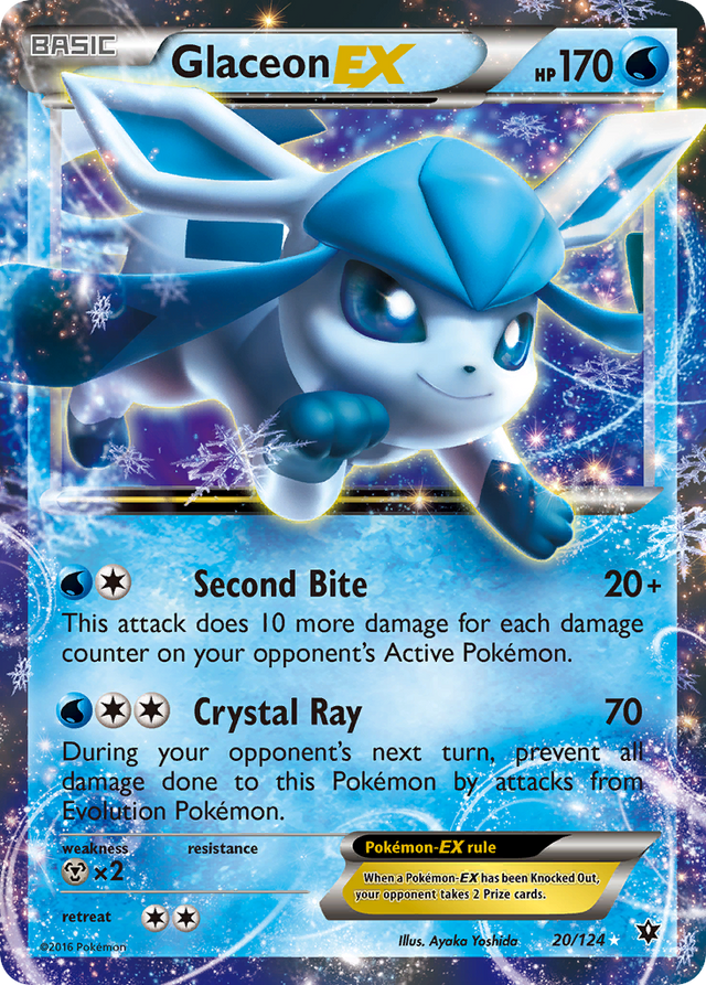 Glaceon EX (20/124) [XY: Fates Collide] - PCA Designer Toys
