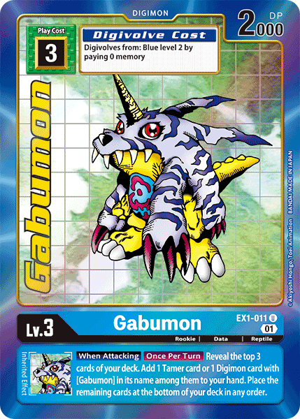 Gabumon [EX1-011] (Alternate Art) [Classic Collection] - PCA Designer Toys