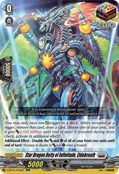 Star Dragon Deity of Infinitude, Eldobreath (D-BT01/019EN) [Genesis of the Five Greats] - PCA Designer Toys